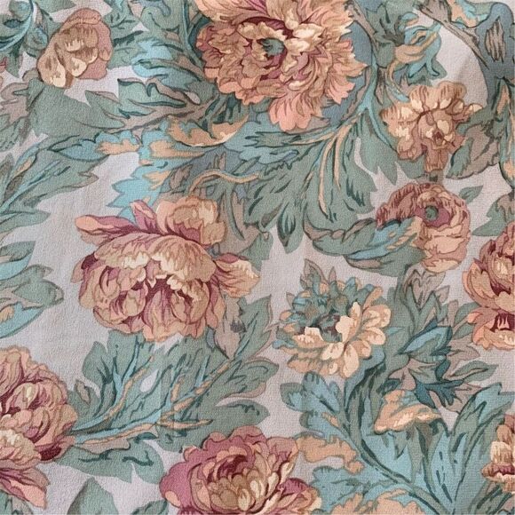 Talbots Women's Floral Silk Blouse Size 4 Multicolor Vintage Lightweight - Picture 6 of 6